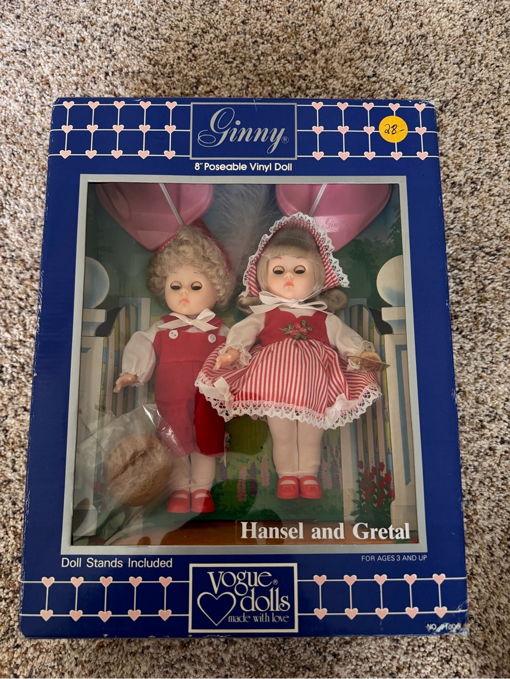 Vintage Vogue Ginny Hansel & Gretel Doll Set 1984 Storybook 8” Vinyl MIB NRFB